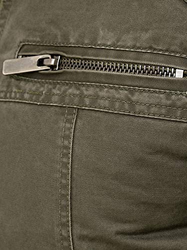 Redbridge Chaqueta para Hombre Acanalada Algodón de Transición Cazadora Caqui M