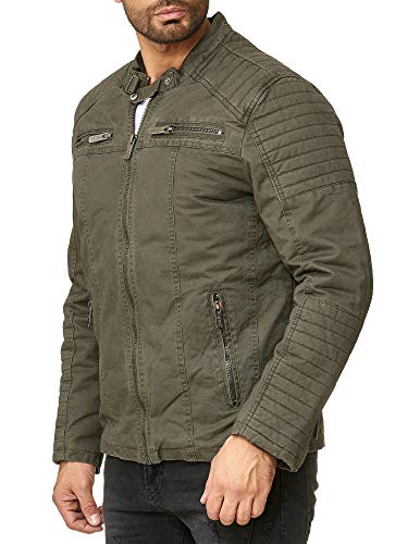 Redbridge Chaqueta para Hombre Acanalada Algodón de Transición Cazadora Caqui M