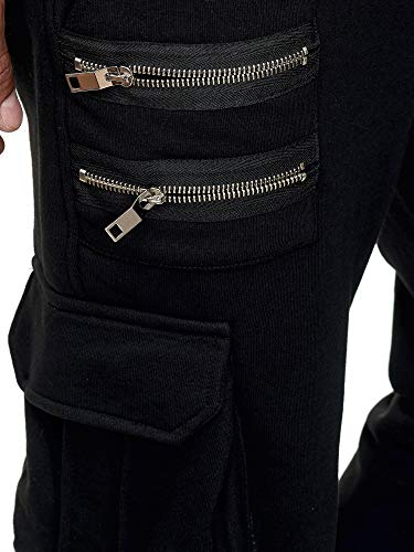 Redbridge Pantalón Chandal para Hombre Joggers Sweat-Pants Negro S