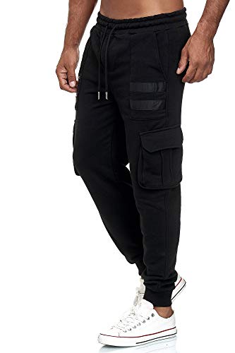 Redbridge Pantalón Chandal para Hombre Joggers Sweat-Pants Negro S