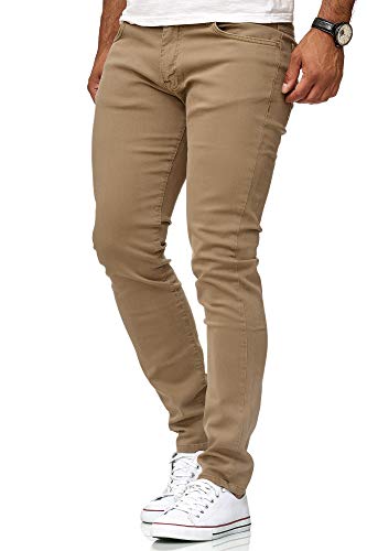 Redbridge Vaqueros Hombres Pantalones Denim Colored Slim Fit Marrón W38 L34