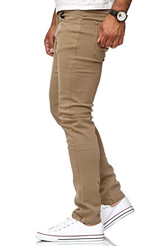 Redbridge Vaqueros Hombres Pantalones Denim Colored Slim Fit Marrón W38 L34