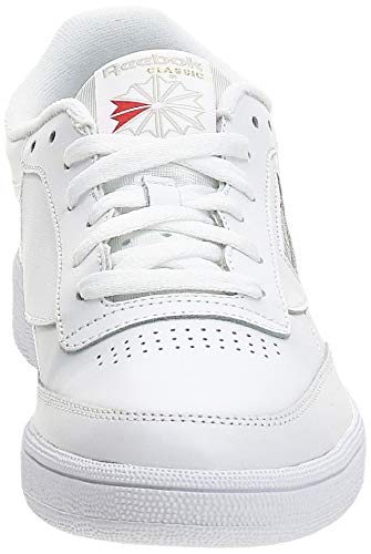 Reebok Club C 85, Sneaker Mujer, Blanco (White/Light Grey 0), 40 EU