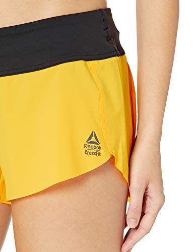 Reebok Crossfit Training Short Pantalones Cortos, Solar Gold, Small para Mujer
