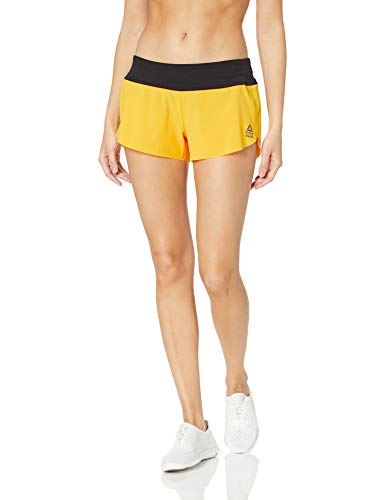 Reebok Crossfit Training Short Pantalones Cortos, Solar Gold, Small para Mujer