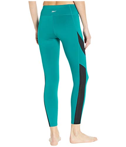 Reebok Mallas Ajustadas para Entrenamiento de Mujer, Mujer, Ajustado, GJJ55, Verde Azulado, S