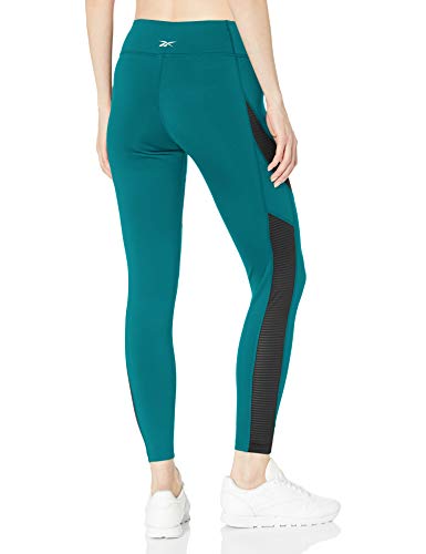 Reebok Mallas Ajustadas para Entrenamiento de Mujer, Mujer, Ajustado, GJJ55, Verde Azulado, S