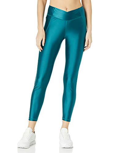 Reebok Mallas de Talle Alto Brillantes para Mujer, Mujer, Ajustado, GJE91, Heritage Verde Azulado, 2X18W