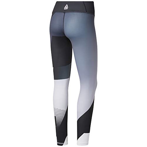 Reebok RC Lux Bold Texture Tight-AMRAP Mallas, Mujer, Gris (Sterling Grey), S
