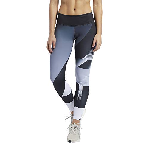 Reebok RC Lux Bold Texture Tight-AMRAP Mallas, Mujer, Gris (Sterling Grey), S