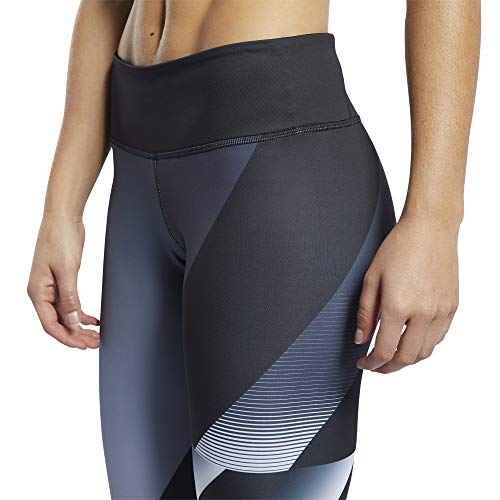 Reebok RC Lux Bold Texture Tight-AMRAP Mallas, Mujer, Gris (Sterling Grey), S