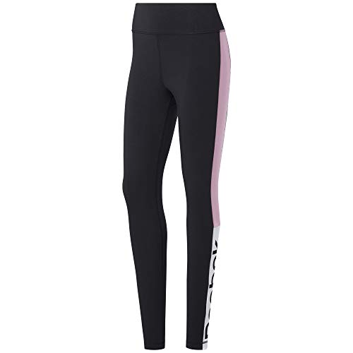 Reebok Te Linear Logo Legging Mallas, Mujer, jaspnk, XS
