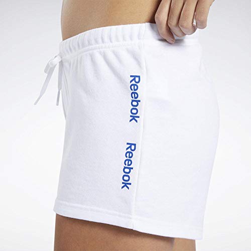 Reebok Te Linear Logo Short Pantalón Corto, Mujer, Blanco, XS