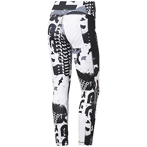 Reebok Wor Myt AOP 7/8S Mallas 3/4, Mujer, Negro, 2XL