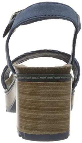 Refresh 69500.0, Sandalias con Plataforma Mujer, Azul (Jeans Jeans), 39 EU