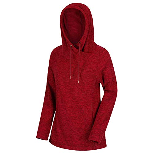 Regatta Kizmit II Lightweight Cowl Neck Hooded Fleece Forro Polar, Mujer, Granate, 22 (Size: 3XL)