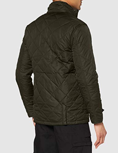 Regatta Locke Chaqueta de equitación acolchada, repelente al agua, con aberturas en la parte posterior Baffled/Quilted Jackets, Hombre, Dark Khaki, L