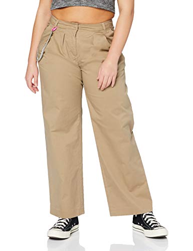 REPLAY W8881 .000.83656 Pantalones, Beige (Warm Beige 15), 50 (Talla del Fabricante: 32) para Mujer