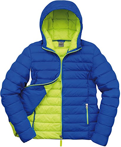 Resultado de la Mujer r194 F Urban Snow Bird Chaqueta con Capucha, Mujer, Color Ocean Blue/Lime, tamaño Grande/Talla 14