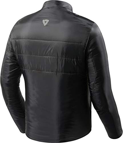REV'IT! Chaqueta de motorista con protectores Core para hombre, Tourer, todo el año Negro M