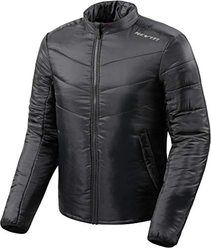 REV'IT! Chaqueta de motorista con protectores Core para hombre, Tourer, todo el año Negro M