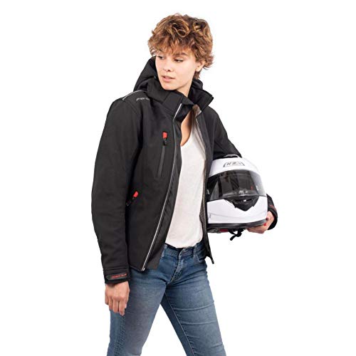 Rider-Tec – Chupa de moto para entretiempo y verano RT-2780-B, color negro, talla M