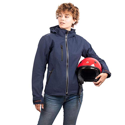 Rider-Tec RT2780BU Urban Girly - Chaqueta de motociclismo para mujer, Mi-Saison y de verano, Azul (Bluejean), S