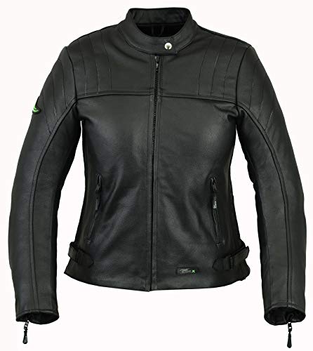 RIDEX LJ6 chaqueta de piel de moto, mujer