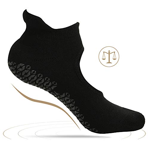 Ridirun Calcetines Pilates Yoga, Calcetines Antideslizantes Mujer Hombre pour Yoga, Pilates, Ballet,Fitness Antideslizantes,EU 35-42