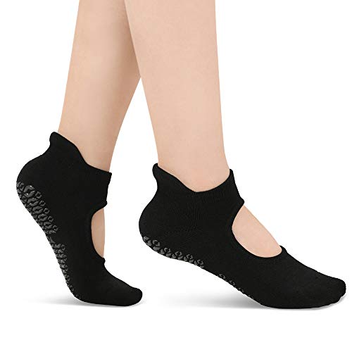 Ridirun Calcetines Pilates Yoga, Calcetines Antideslizantes Mujer Hombre pour Yoga, Pilates, Ballet,Fitness Antideslizantes,EU 35-42