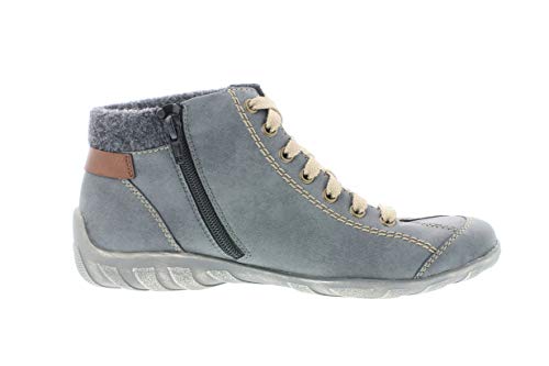 Rieker Mujer Botines, señora Botines con Cordones, Medias Botas,botín con Cordones,Jeans,36 EU / 3.5 UK