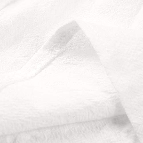 RISTHY Mujer Monos Jumpsuits de Escotado por Detrás Monos Sin Mangas Pantalones Anchos Sólido Playsuit Pantalones de Lino Elegante de Fiesta de Noche