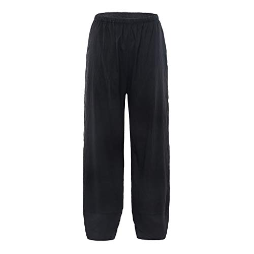 RISTHY Pantalones de Lino Damas Bloomers el Harem Pantalones del Verano de los Pantalones de Harén Pantalones Anchos de Pierna Anchas Holgados Casual Playa