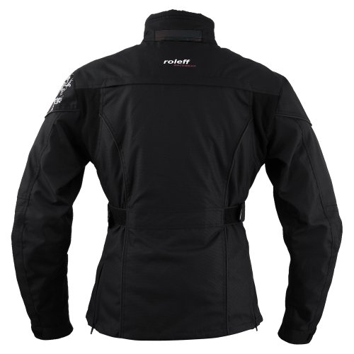 Roleff Chaqueta de Motorista para Mujer Kodra Ladylike, Negro, XS