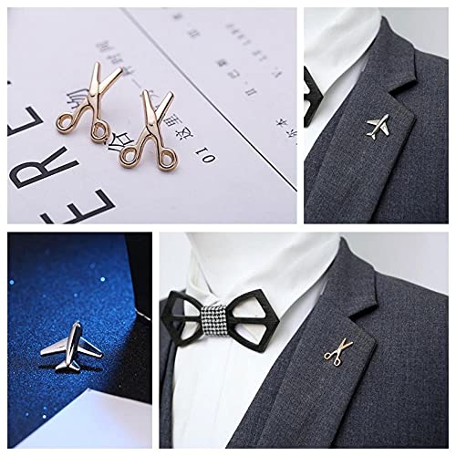 ROTOOY Broche de avión con Cara Sonriente de Hoja de Arce,   alfileres de Solapa para Traje de Hombre, broches, joyería de Mariposa, Accesorios para el Cuello de la camisa-16