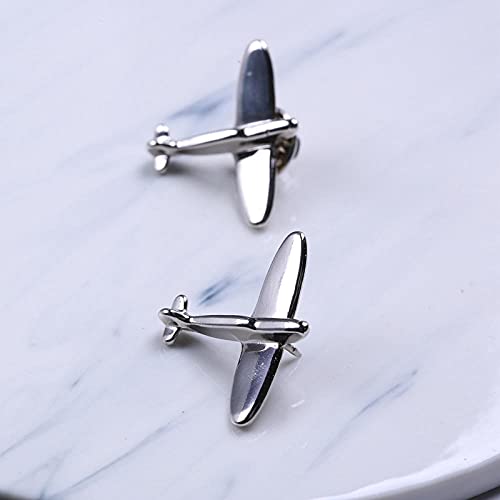 ROTOOY Broche de avión con Cara Sonriente de Hoja de Arce,   alfileres de Solapa para Traje de Hombre, broches, joyería de Mariposa, Accesorios para el Cuello de la camisa-16