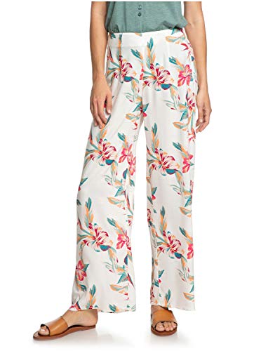 Roxy Beside ME - Pantalón de Pata Ancha en Viscosa - Mujer - XS - Blanco