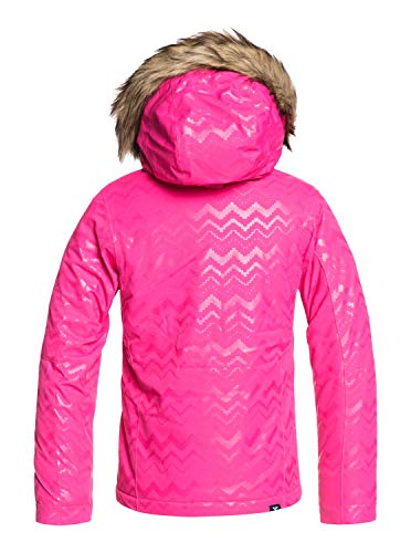 Roxy Jet Ski-Chaqueta para Nieve para Chicas 8-16, Niñas, Beetroot Pink aztecspiritembos, 14/XL