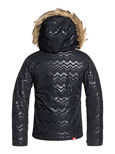 Roxy Jet Ski-Chaqueta para Nieve para Chicas 8-16, Niñas, True Black aztecspiritembos, 8/S