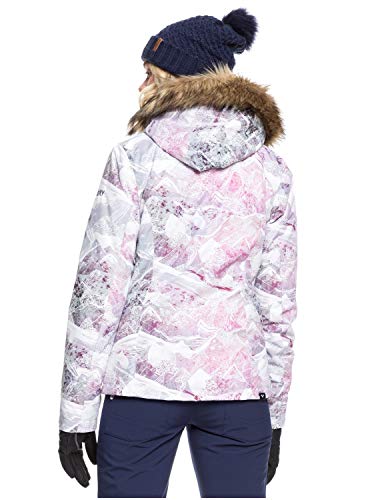 Roxy Jet Ski - Chaqueta Para Nieve Para Chicas Chaqueta Para Nieve, Mujer, bright white mysterious view, M