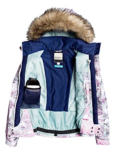 Roxy Jet Ski - Chaqueta Para Nieve Para Chicas Chaqueta Para Nieve, Mujer, bright white mysterious view, M