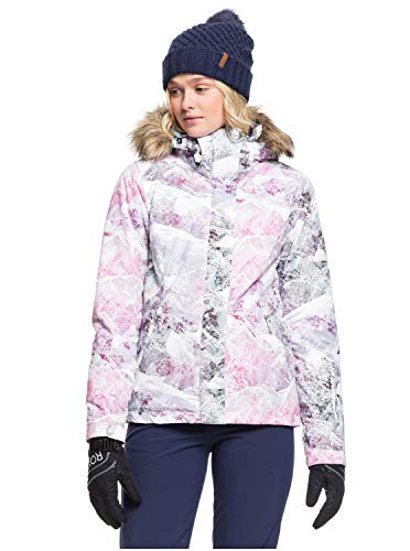 Roxy Jet Ski - Chaqueta Para Nieve Para Chicas Chaqueta Para Nieve, Mujer, bright white mysterious view, M