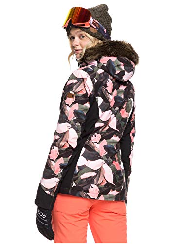 Roxy Jet Ski - Chaqueta Para Nieve Para Chicas Chaqueta Para Nieve, Mujer, living coral plumes, S