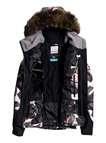 Roxy Jet Ski - Chaqueta Para Nieve Para Chicas Chaqueta Para Nieve, Mujer, living coral plumes, S