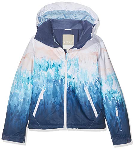 Roxy Jet Ski Se Chaqueta, Niñas, Blanco (Bright Blanco_Snowyvale), 10/M