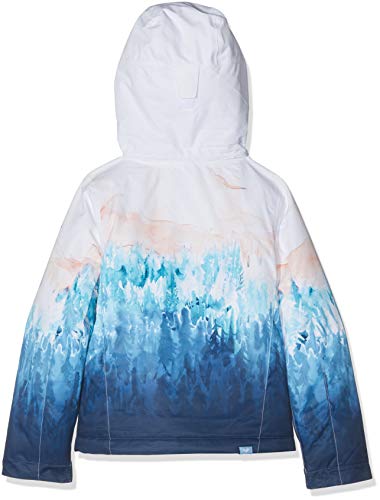Roxy Jet Ski Se Chaqueta, Niñas, Blanco (Bright Blanco_Snowyvale), 10/M