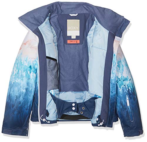 Roxy Jet Ski Se Chaqueta, Niñas, Blanco (Bright Blanco_Snowyvale), 10/M