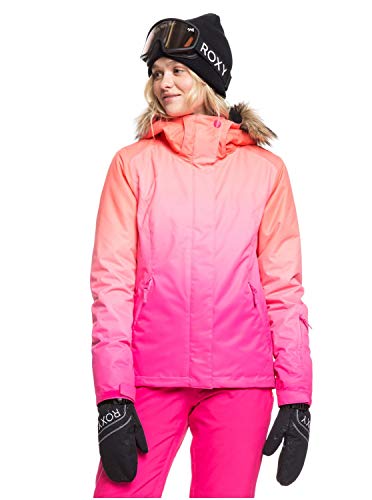 Roxy Jet Ski Se-Chaqueta para Nieve para Mujer, Beetroot Pink Prado Gradient, S