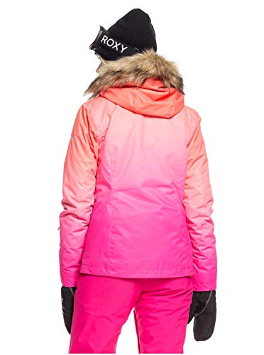 Roxy Jet Ski Se - Chaqueta Para Nieve Para Mujer Chaqueta Para Nieve, Mujer, beetroot pink prado gradient, M