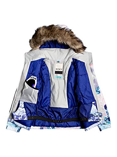 Roxy Jet Ski Se - Chaqueta Para Nieve Para Niñas 8-16 Chaqueta Para Nieve, Niñas, bright white pyrennes, 8/S